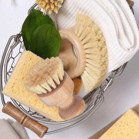 Szczotka do Szorowania Naturalna EKO Bambus do Warzyw i Blatów ORION