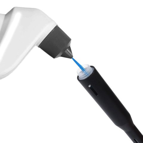 Szczotka do Toalety Silikonowa ze Stojakiem i Dozownikiem Płynu VILDE 40 cm