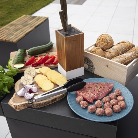 Szczypce Kuchenne Stalowe Silikonowe Uniwersalne z Blokadą ORION 27 cm