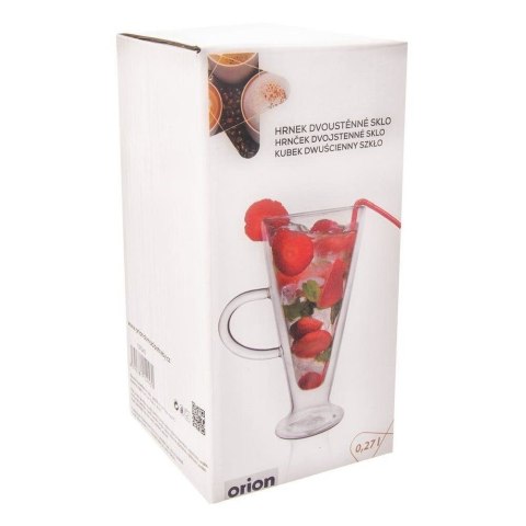 Szklanka Termiczna Koktajl Szklana 270 ml ORION Podwójna Ścianka