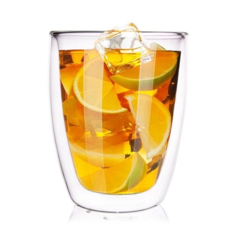 Szklanka Termiczna Latte Szklana 330 ml ORION Podwójna Ścianka 8 x 8 cm