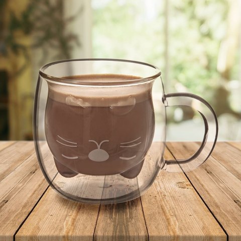 Szklanka Termiczna z Podwójną Ścianką do Kawy Kotek ORION 270 ml