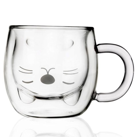 Szklanka Termiczna z Podwójną Ścianką do Kawy Kotek ORION 270 ml