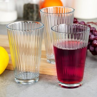 Szklanki Zestaw 3 szt. 270 ml EXCELLENT HOUSEWARE Wysokie Zdobione