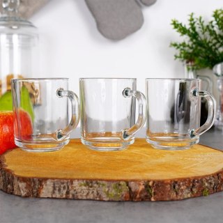 Szklanki do Kawy Herbaty Zestaw 3 szt. 230 ml EXCELLENT z Uchwytem
