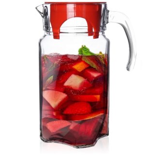 Szklany Dzbanek do Napojów z Pokrywką i Uchwytami ORION 1,75 L
