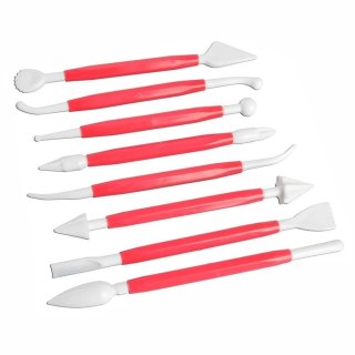 Szpatułki do Modelowania Mas Cukierniczych Zestaw 8 el. ORION Kreatywne