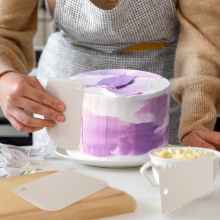 Szpatuły Cukiernicze Zestaw 3 szt. ORION Gładka/Ząbkowana Zmywarka