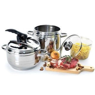 Szybkowar Stalowy Zestaw 3,5 + 5 L ORION PROFI Indukcja Zmywarka