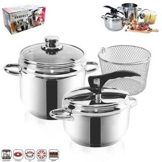 Szybkowar Stalowy Zestaw 3,5 + 5 L ORION PROFI Indukcja Zmywarka