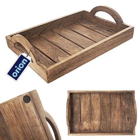 Taca Deska do Serwowania Loft Drewniana Dekoracyjna ORION 30,5 x 20,5 cm