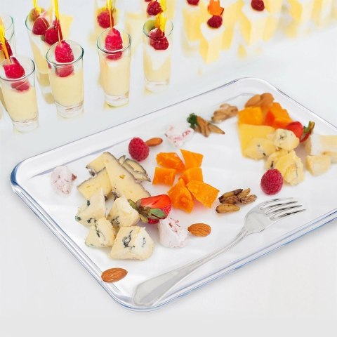 Taca Żaroodporna Szklana 33,5 x 24,5 cm Borokrzemowe do Zmywarki ORION