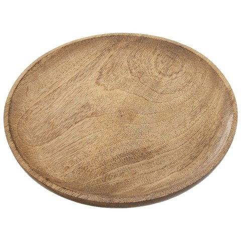 Taca do Serwowania Drewniana MANGO Okrągła 30 cm ORION Dekoracyjna