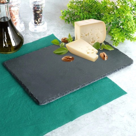 Taca do Serwowania Kamienna Łupek 30 x 20 cm VILDE Prostokątna