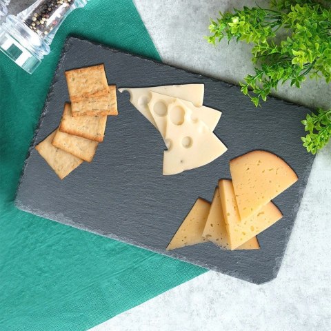 Taca do Serwowania Kamienna Łupek 30 x 20 cm VILDE Prostokątna