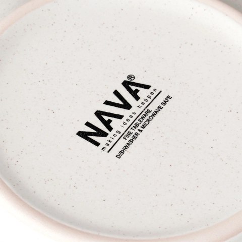 Talerz Deserowy Ceramiczny Beżowy NAVA ARTHENA 20,5 cm Zmywarka