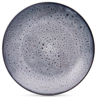 Talerz Deserowy Ceramiczny Fioletowy GLAZE 20,5 cm ORION Szkliwiony