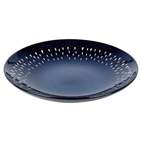 Talerz Deserowy Ceramiczny Granatowy 22 cm SIAKI COLLECTION Gres Łezka