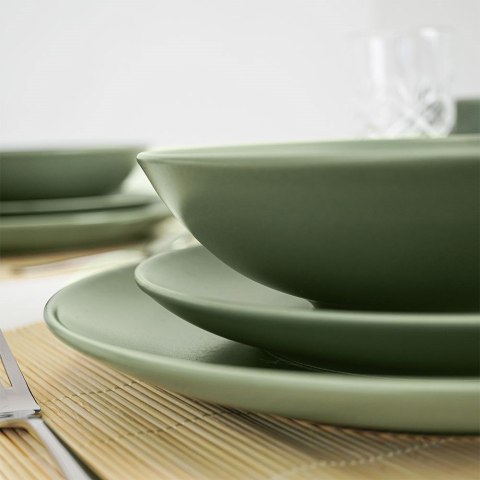 Talerz Deserowy Ceramiczny Zielony ALFA 21,5 cm ORION Zmywarka