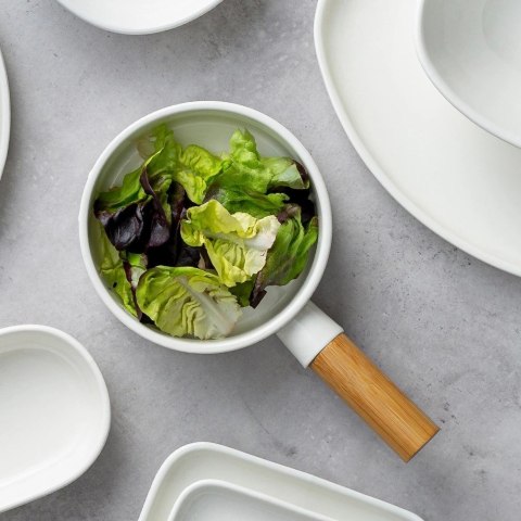 Talerz Miska do Serwowania Sałatek Przekąsek Porcelana NAVA 25 x 14,5 cm