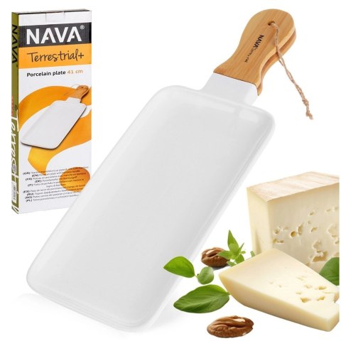 Talerz Taca do Serwowania Sałatek Przekąsek Porcelana NAVA 40,5 cm