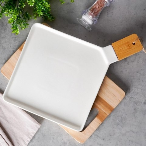 Talerz Taca do Serwowania Sałatek Przekąsek Porcelana NAVA 44,5x35 cm