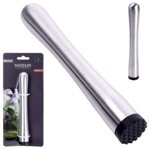 Tłuczek Barmański Muddler Stalowy EXCELLENT HOUSEWARE 17,5 cm Ząbki