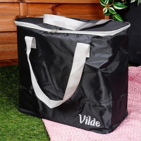 Torba Termiczna Plażowa Czarna 30 L VILDE Poliestrowa Duża na Zakupy