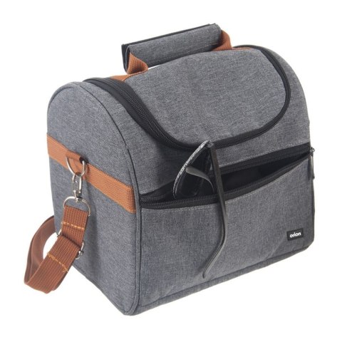 Torba Termiczna Plażowa na Lunch Jedzenie Śniadaniowa Szara ORION 5,5 L