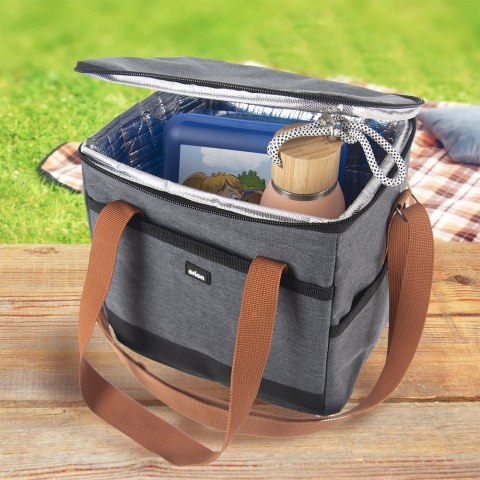 Torba Termiczna Termoizolacyjna na Jedzenie Turystyczna Szara ORION 8 l