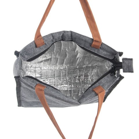 Torba Termiczna na Jedzenie Lunch Śniadaniowa ORION Szara 7 L