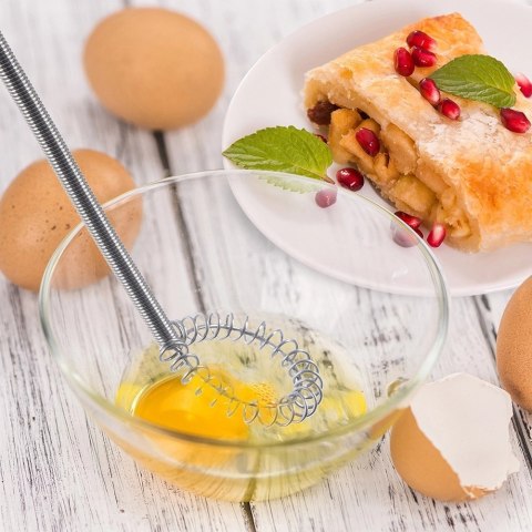 Trzepaczka Spiralna do Ubijania Jajek i Sosów 15 cm ORION Stal Nierdzewna