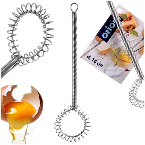 Trzepaczka Spiralna do Ubijania Jajek i Sosów 15 cm ORION Stal Nierdzewna