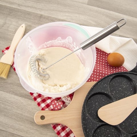 Trzepaczka Spiralna do Ubijania Jajek i Sosów 26 cm ORION Stal Duża