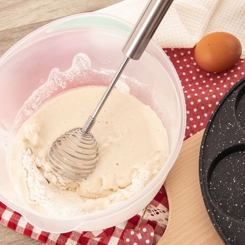 Trzepaczka Spiralna do Ubijania Jajek i Sosów 26 cm ORION Stal Nierdzewna