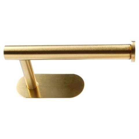 Uchwyt na Papier Toaletowy Stal Nierdzewna Złoty Montaż Taśma 16,5 x 7.7 cm