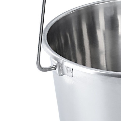 Wiadro Stalowe Nierdzewne Metalowe Ogrodowe ORION 5 L