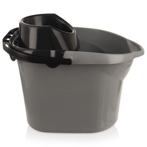 Wiadro do Mopa z Wyciskaczem 12 L ORION Uchwyt na Kij 38 x 28 cm
