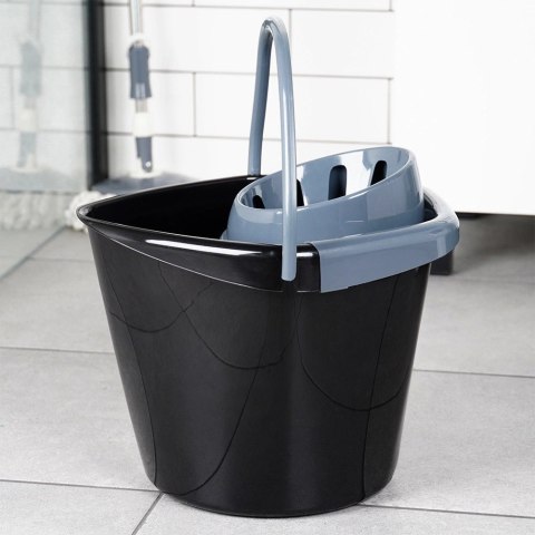 Wiadro do Mopa z Wyciskaczem 14 L VILDE Wygodna Wylewka 37 x 34 cm