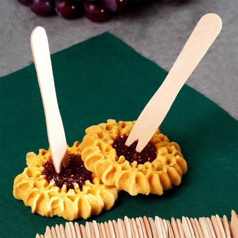 Widelczyki do Frytek Drewniane 50 szt. VILDE Ekologiczne 8,5 cm