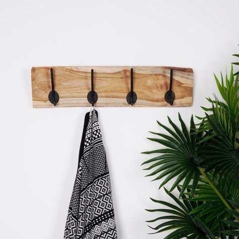 Wieszak Ścienny na Ubrania Drewniany Solidny HOME STYLING COLLECTION 49,5cm