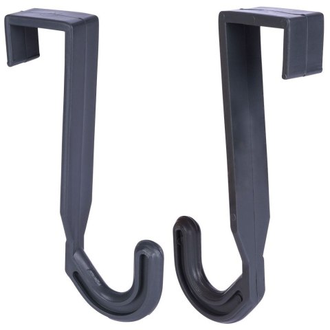 Wieszak na Drzwi Plastikowy Szary 5 szt. VILDE Haczyki Bezinwazyjny