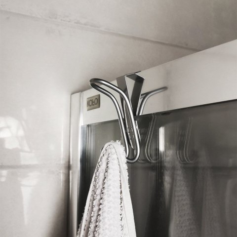 Wieszak na Drzwi Podwójny 2 szt. ORION Stal Nierdzewna 10 cm