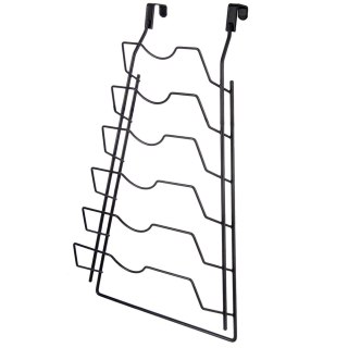 Wieszak na Pokrywki Metalowy Czarny ORION na 6 Pokrywek RADKA
