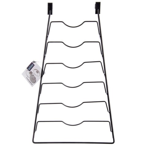 Wieszak na Pokrywki Metalowy Czarny ORION na 6 Pokrywek RADKA