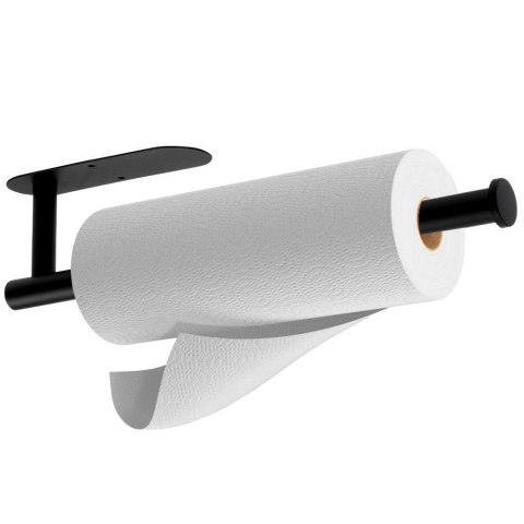 Wieszak na Ręcznik Papierowy VILDE Czarny Stal Nierdzewna 33,5 cm