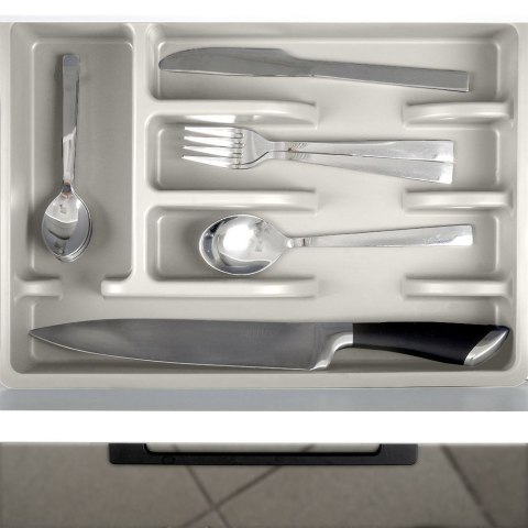 Wkład na Sztućce do Szuflady VILDE Popielaty 5 Przegród 36 x 25,5 cm