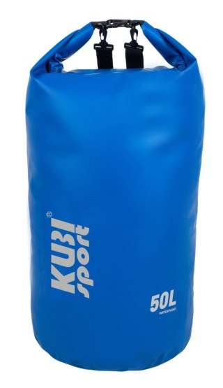 Wodoodporna Torba Worek Wodoszczelny na Łódź Kajak Niebieski KUBISPORT 50 l