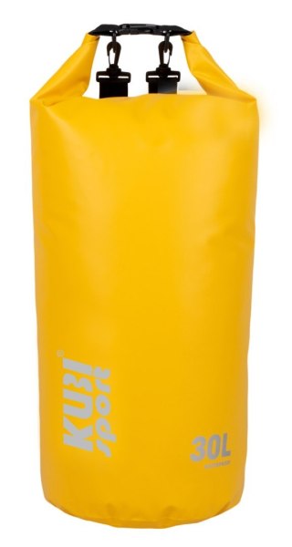 Wodoodporna Torba Worek Wodoszczelny na Łódź Kajak Żółty KUBISPORT 30 l