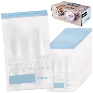 Woreczki Strunowe do Żywności 25 szt. ORION 20 x 12 cm z Miejscem na Opis